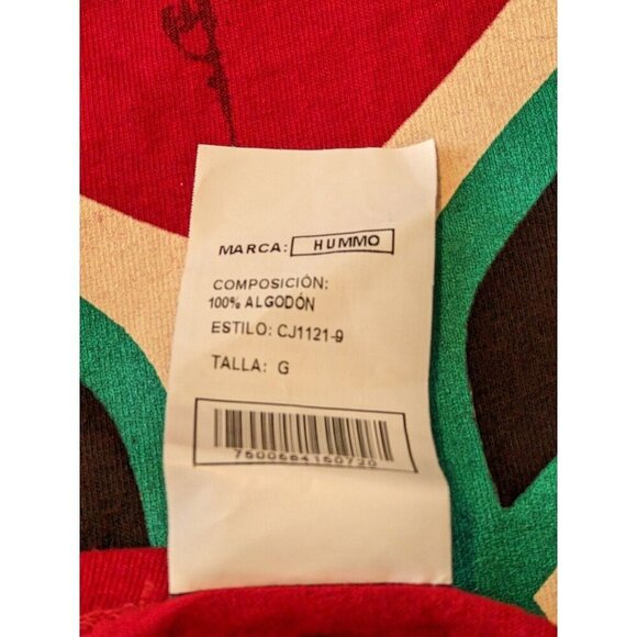 Lucha Libre Retro Mexican Wrestler Wrestling Mens Large Graphic Tee Red Cotton - Picture 6 of 6